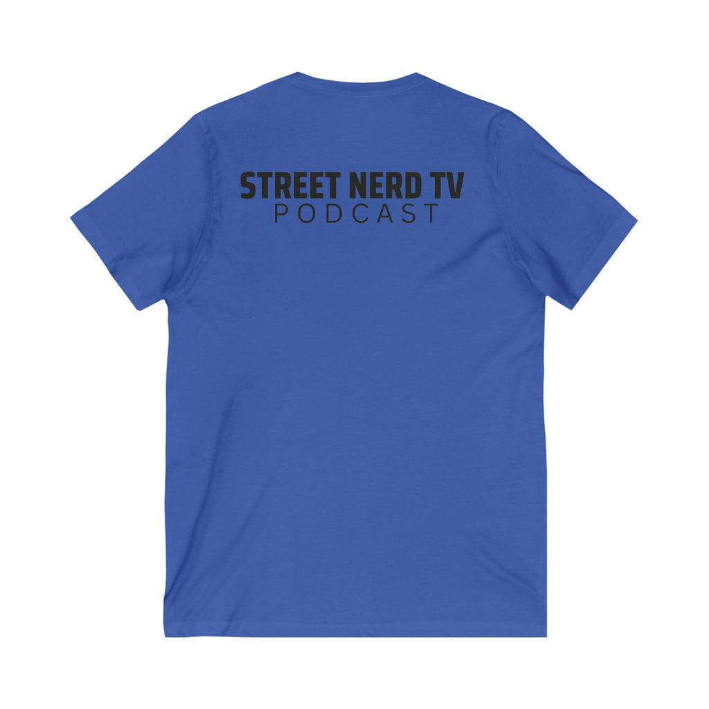 Street Nerd TV Podcast V-Neck Tee, Unisex Shirt, Casual Wear, Gift for Podcasters, Streetwear