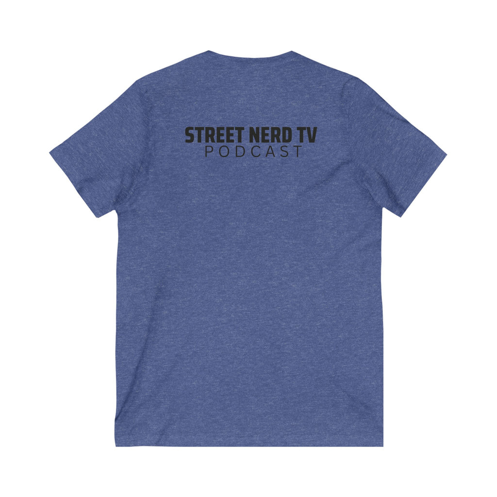 Street Nerd TV V-Neck Tee, Casual Graphic Tee, Podcast Merchandise, Gift for Fans, Comfortable Everyday Wear
