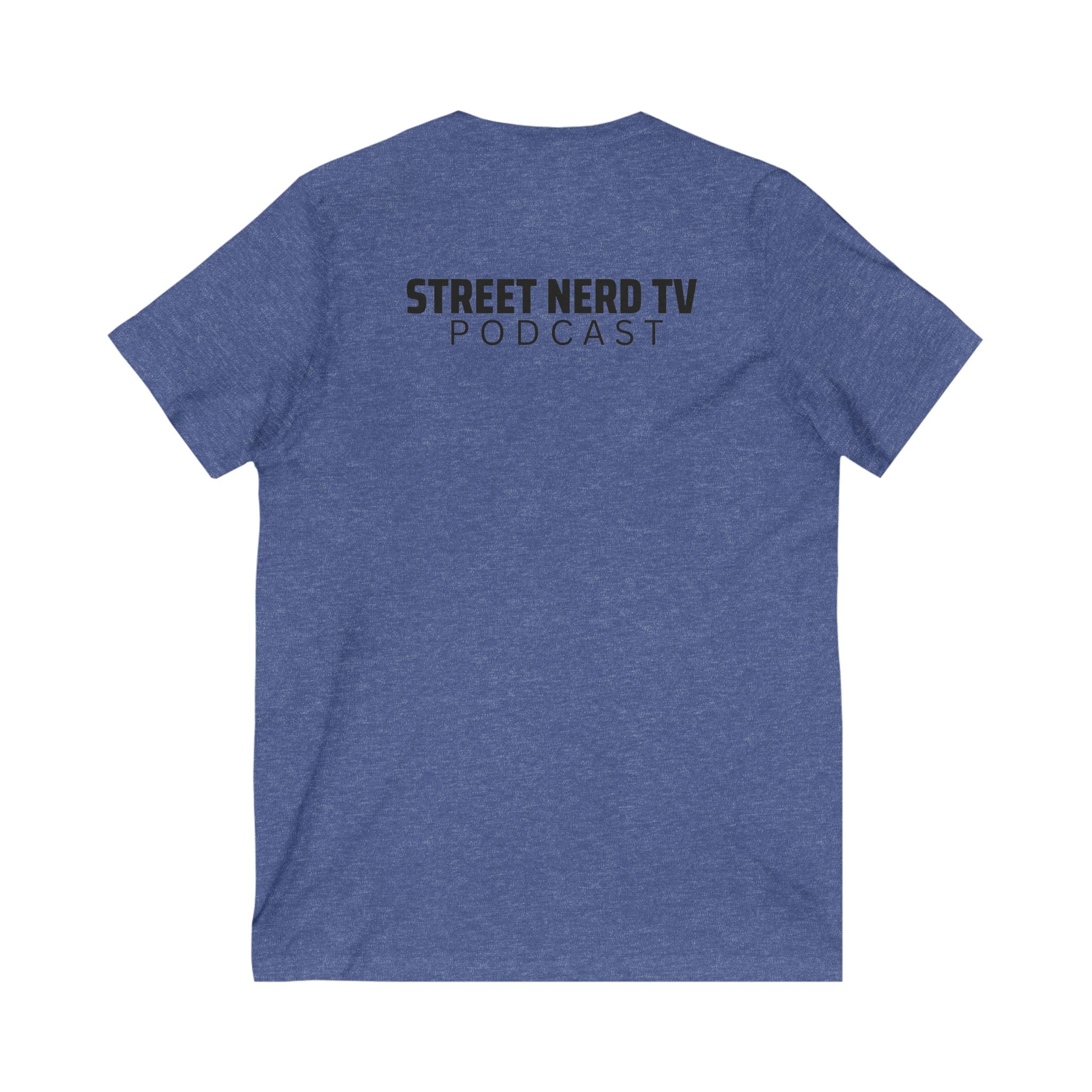 Street Nerd TV V-Neck Tee, Casual Graphic Tee, Podcast Merchandise, Gift for Fans, Comfortable Everyday Wear