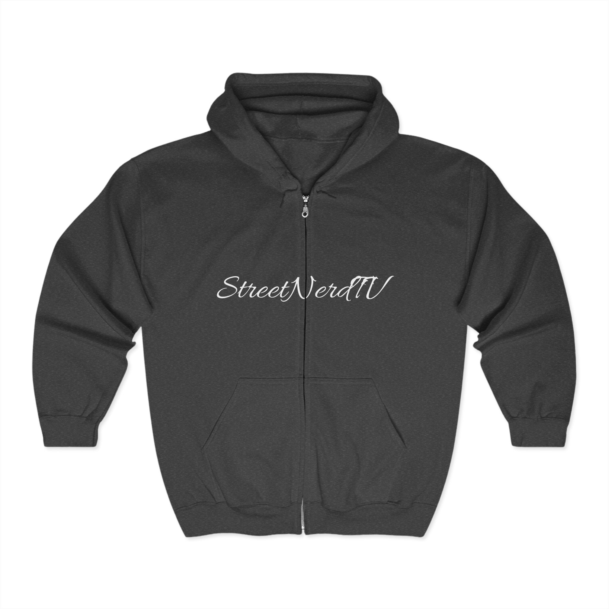 Streetwear Zip Hoodie, Unisex Heavy Blend, Perfect for Casual Style, Street Culture, Podcast Fans, Comfortable Everyday Wear