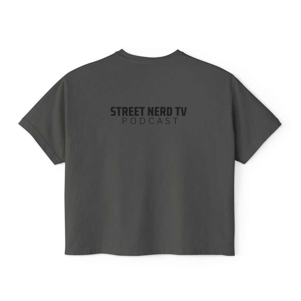 Street Nerd Boxy Tee | Cute Casual Tee for Podcast Lovers, Streetwear Shirt, Gift for Fans, Comfortable Everyday Wear