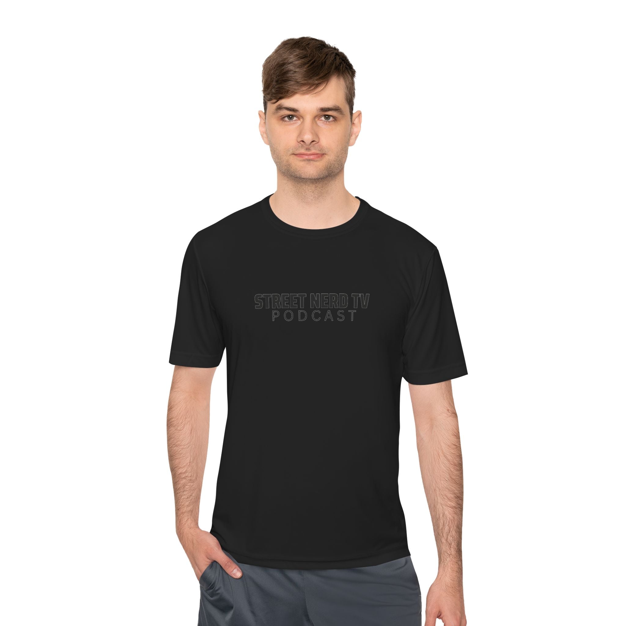 Street Nerd TV Podcast Tee - Unisex Moisture Wicking Athletic Shirt, Workout Top, Casual Wear, Gift for Podcasters, Cool Summer Apparel