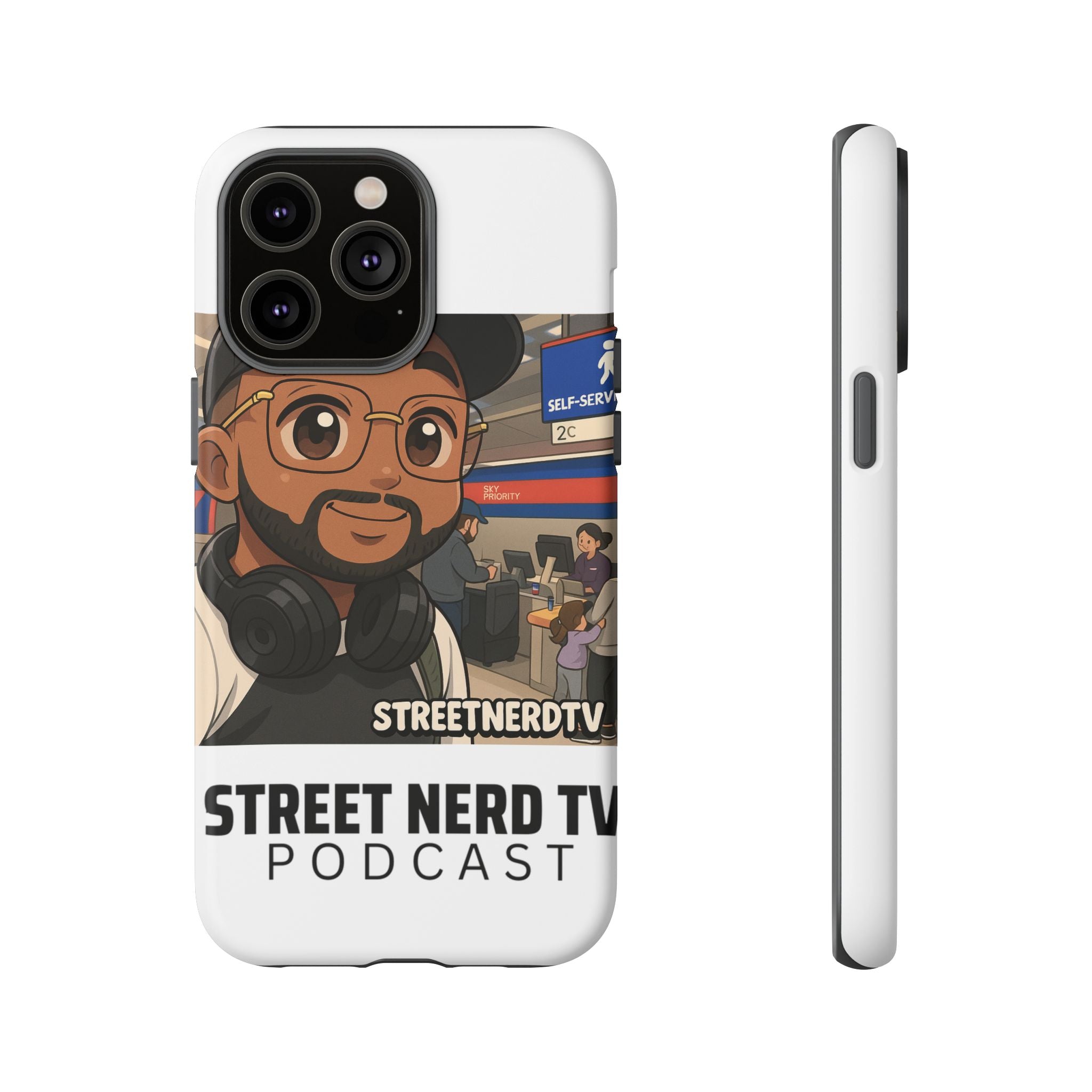 Podcast Phone Case | Tough Cases for Street Nerd TV Lovers, Geek Gifts, Decorative Tech Accessories, Durable Mobile Covers, Unique Gadgets