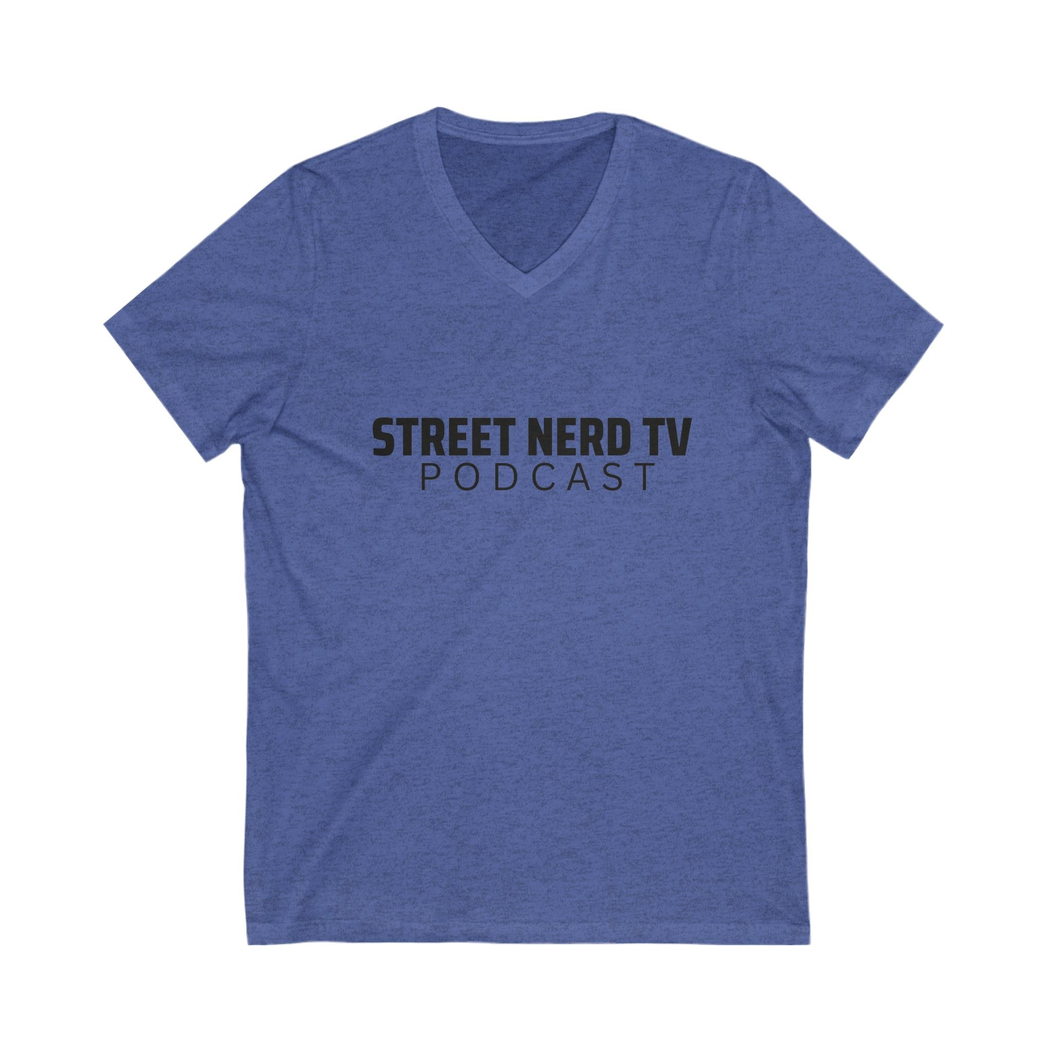 Street Nerd TV Podcast V-Neck Tee, Unisex Shirt, Casual Wear, Gift for Podcasters, Streetwear