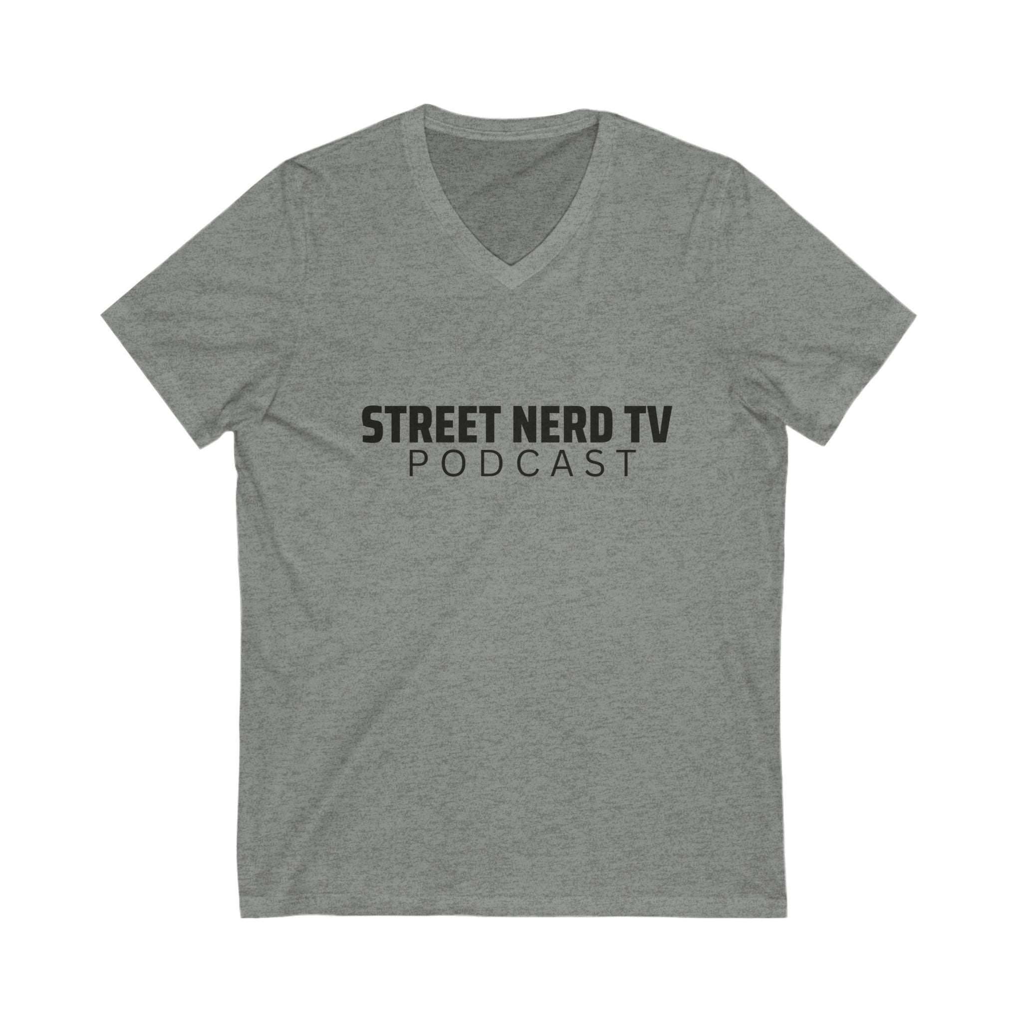 Street Nerd TV Podcast V-Neck Tee, Unisex Shirt, Casual Wear, Gift for Podcasters, Streetwear