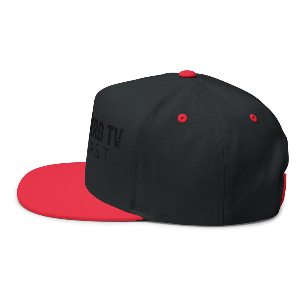 Street Nerd TV Podcast Flat Bill Cap — Embroidered Logo Snapback
