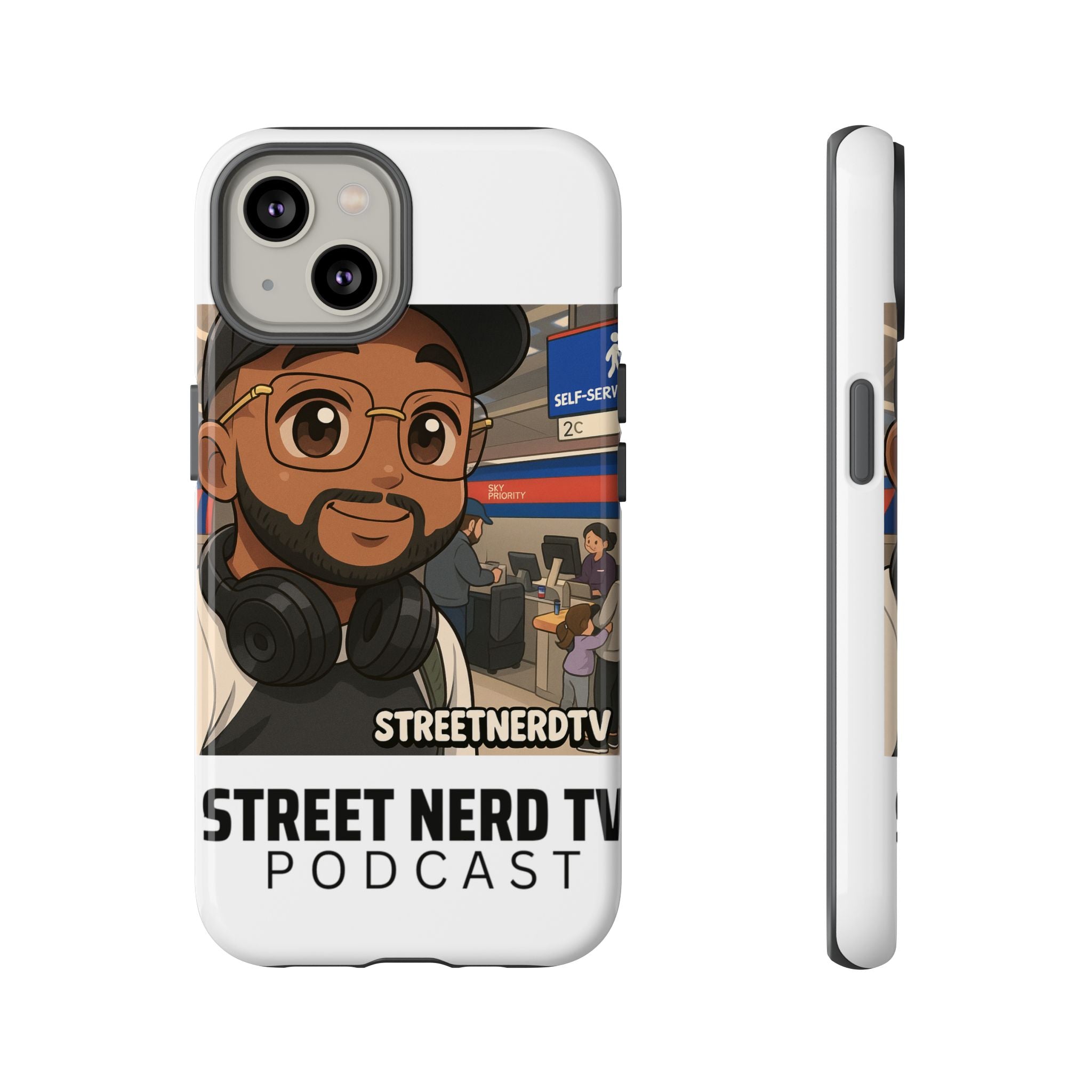 Podcast Phone Case | Tough Cases for Street Nerd TV Lovers, Geek Gifts, Decorative Tech Accessories, Durable Mobile Covers, Unique Gadgets