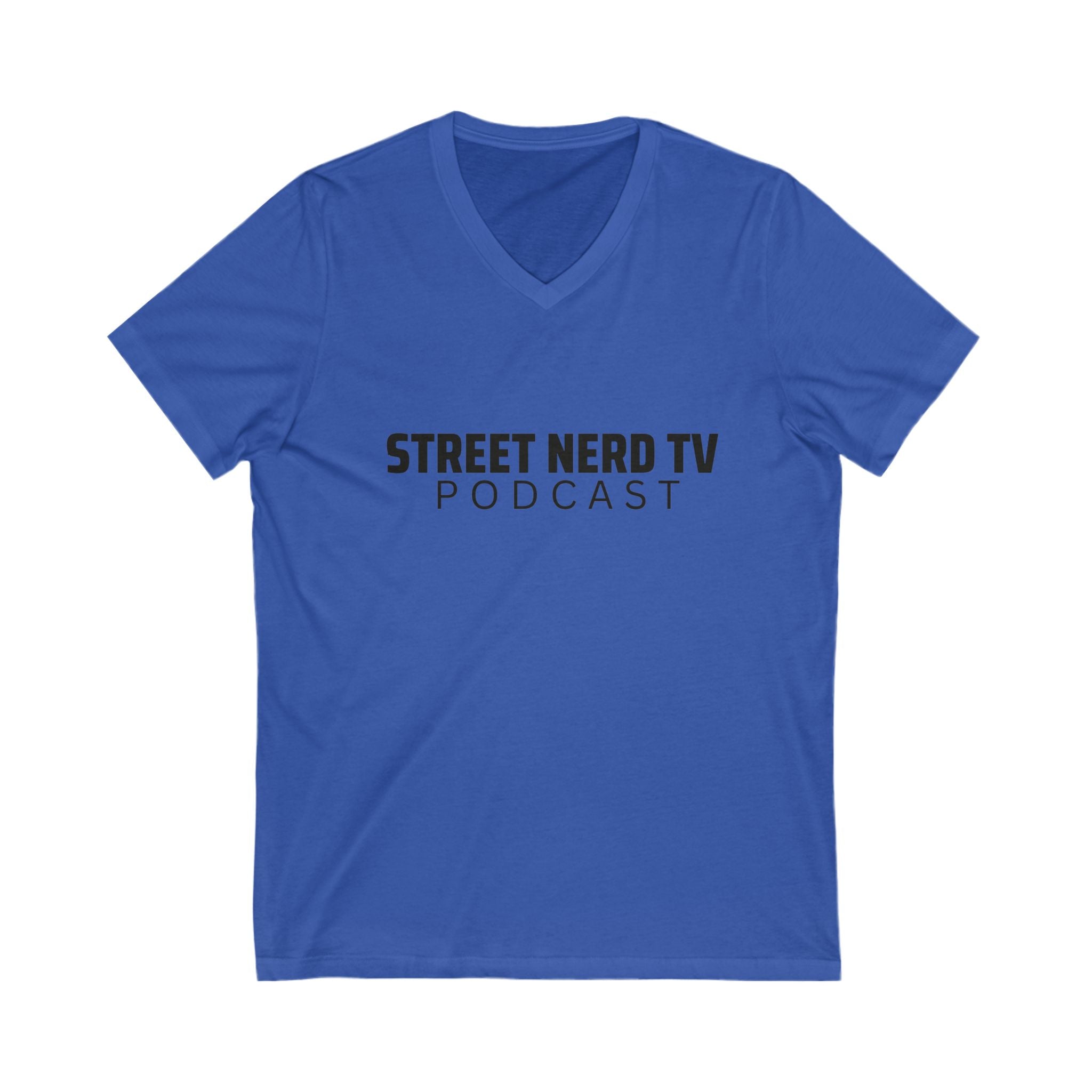 Street Nerd TV Podcast V-Neck Tee, Unisex Shirt, Casual Wear, Gift for Podcasters, Streetwear