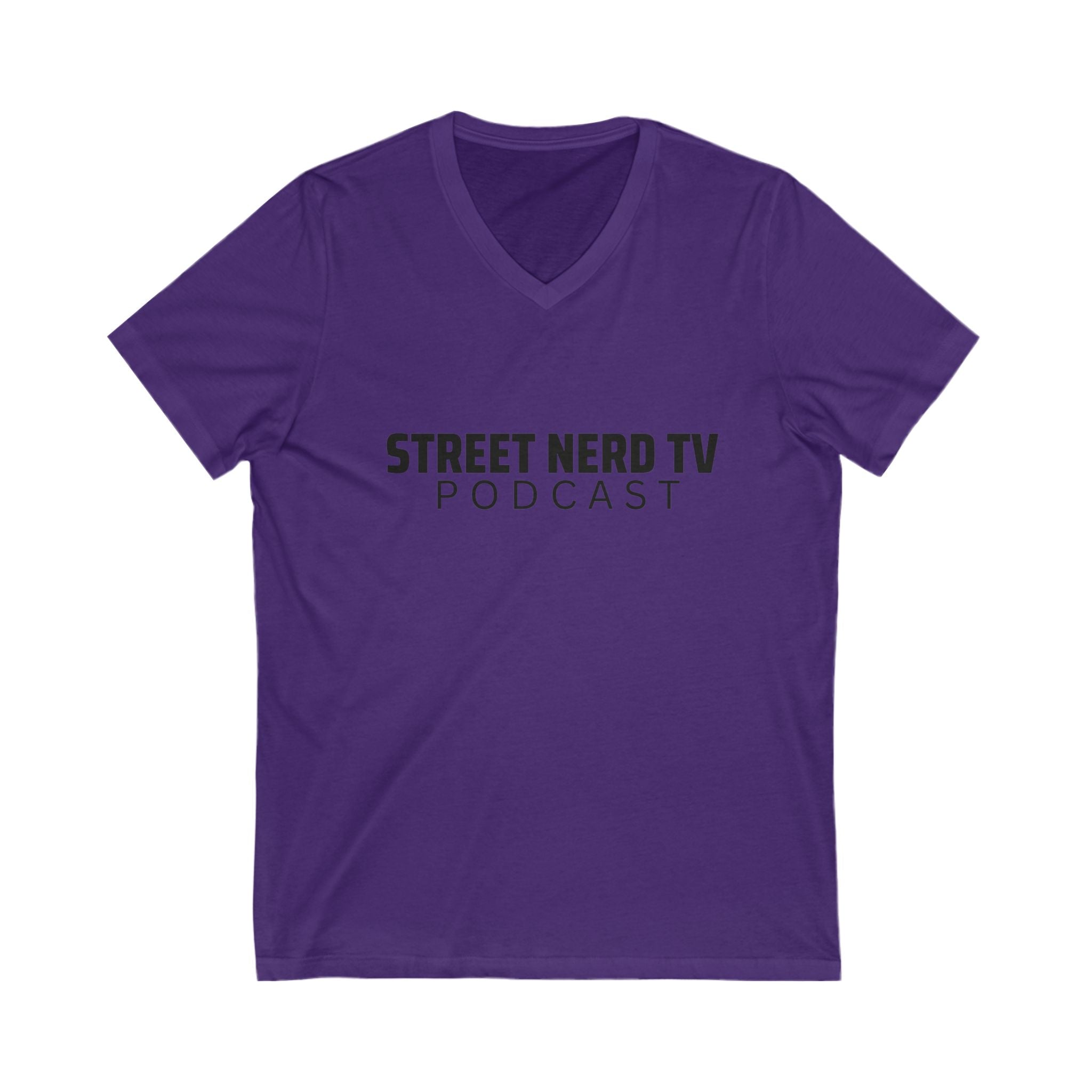 Street Nerd TV Podcast V-Neck Tee, Unisex Shirt, Casual Wear, Gift for Podcasters, Streetwear