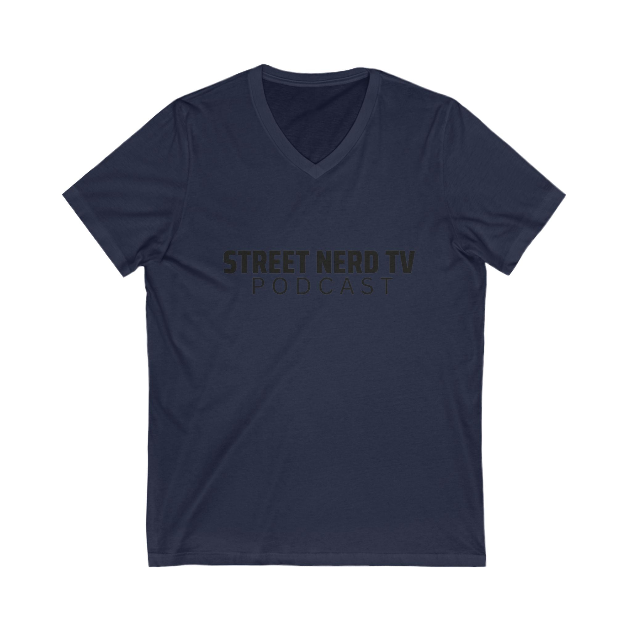 Street Nerd TV Podcast V-Neck Tee, Unisex Shirt, Casual Wear, Gift for Podcasters, Streetwear