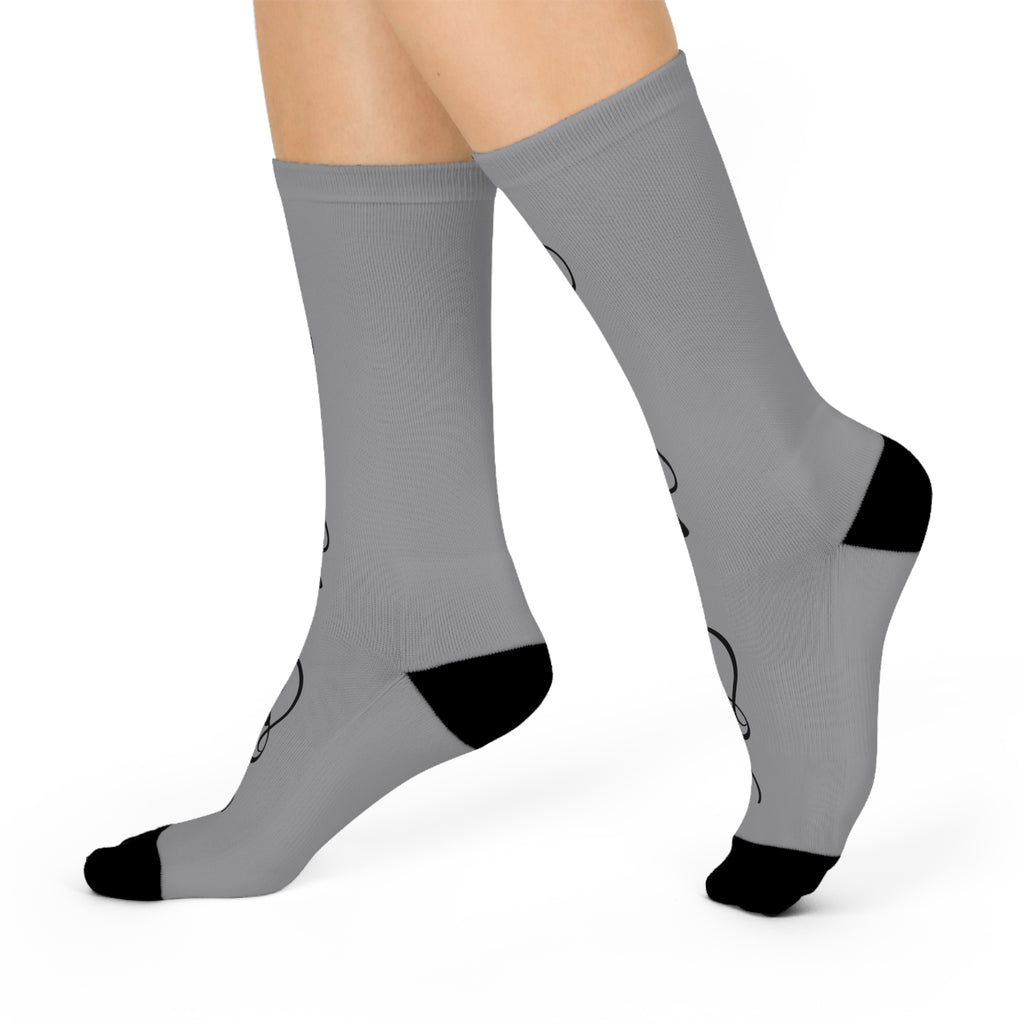 Stylish Cushioned Crew Socks for Comfort Lovers, Gift for Friends, Cozy Style, Everyday Wear, Casual Footwear