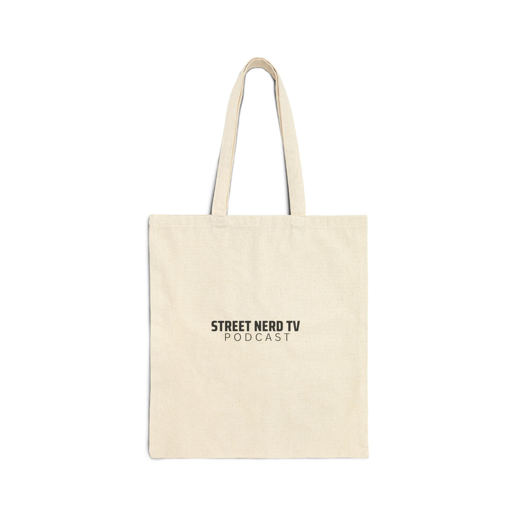 Stylish Cotton Canvas Tote Bag, Perfect for Shopping, Beach, Gym, Podcast Fan Gifts, Eco-Friendly Reusable Bag